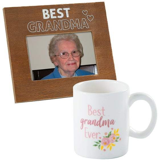 Fun Express Grandma Mug & Frame Gift Kit 2 Pieces