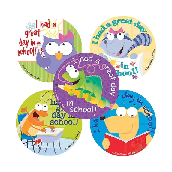 Fun Express Great Day at School Stickers Bulk 100 Pc