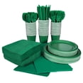 thumbnail image 1 of 396 Pc. Green Tableware Kit for 48 Guests, 1 of 1