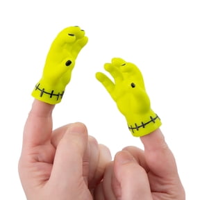 Fun Express Halloween Green Monster Tiny Hands Finger Puppets - 24 Pieces