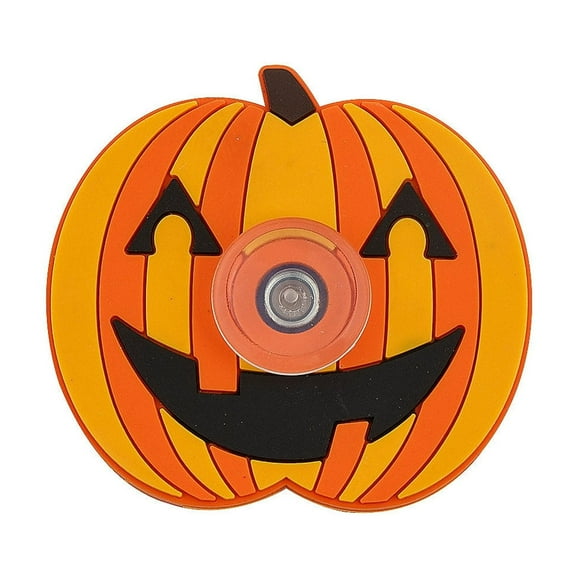 Fun Express Halloween Jack-O-Lantern Fidget Spinners - 12 Pieces