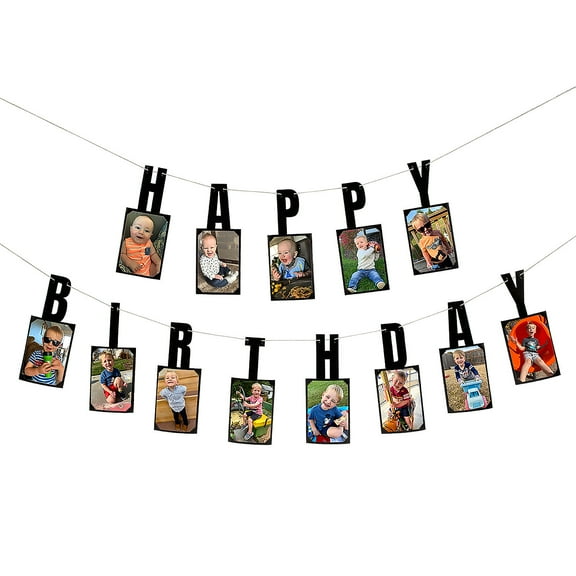 Fun Express Happy Birthday Picture Garland - 2 Pc