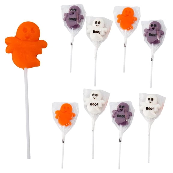 Happy Ghost Tropical Fruit-Flavored Lollipops 4.6 oz, 8 pc