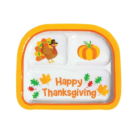 Fun Express Happy Thanksgiving Paper Dinner Plates - 8 Pc