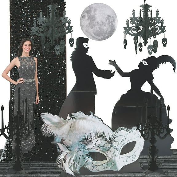 Fun Express Haunted Masquerade Grand Decorating Kit - 11 Pieces