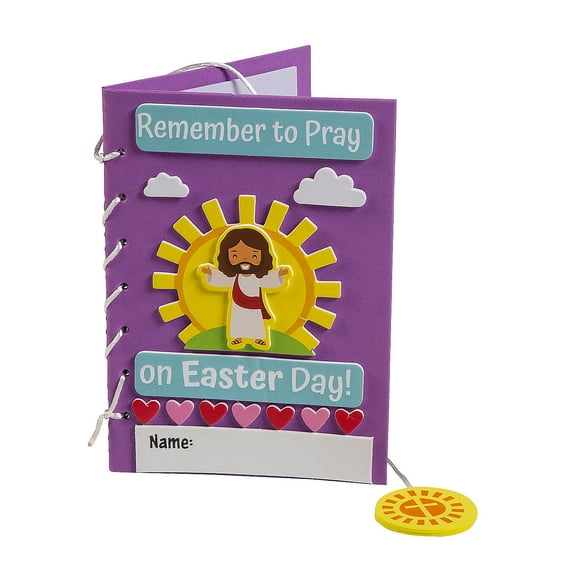 Fun Express He Lives Prayer Journal Craft Kit - Makes 12
