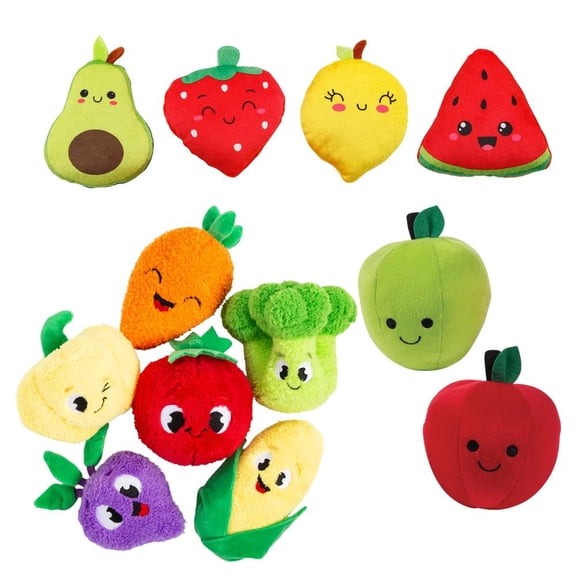 Fun Express Healthy Food Stuffed Character Assortment - 30 Pc.