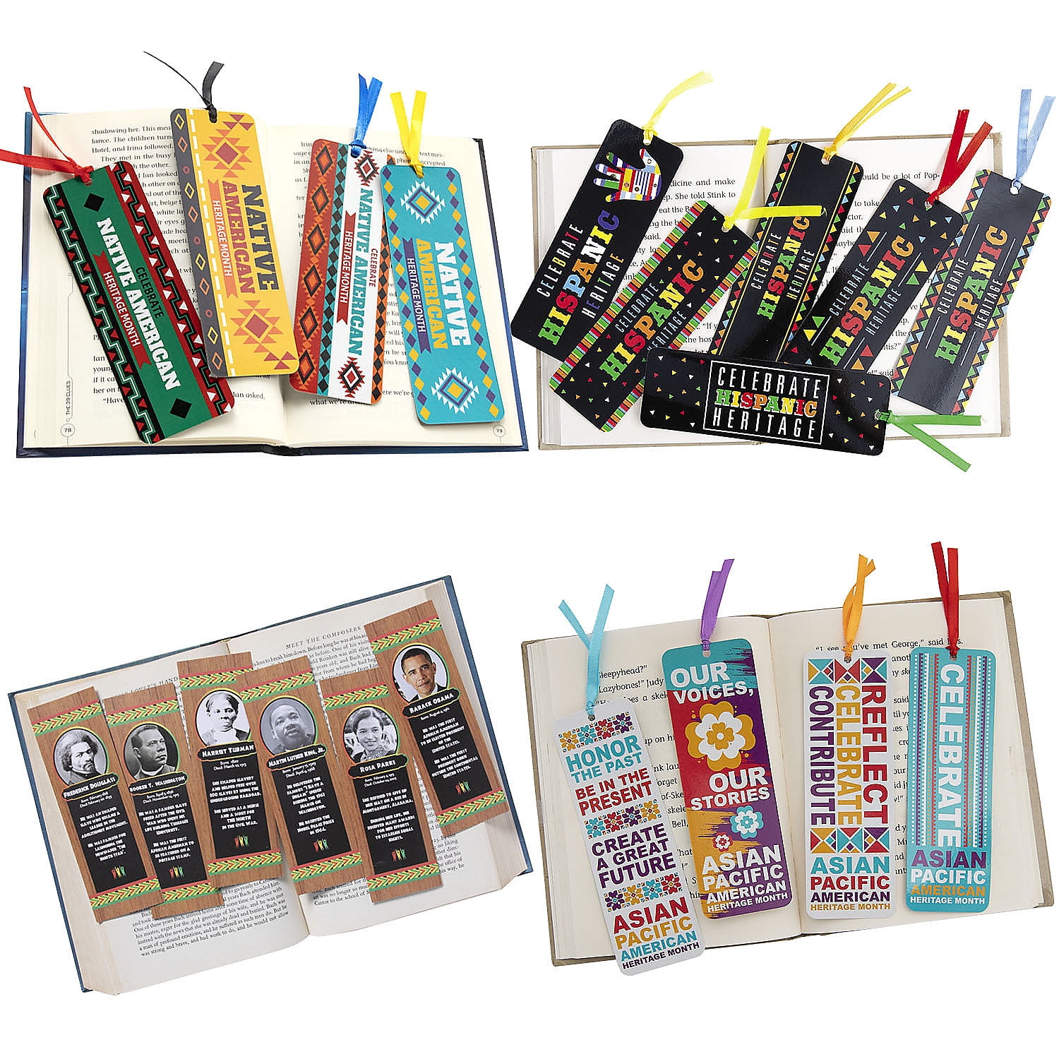 Fun Express Heritage Bookmark Kit Assortment, Bulk 192 Pieces