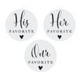 thumbnail image 1 of Fun Express His, Hers, Ours Wedding Favor Stickers - 36 Pc, 1 of 2