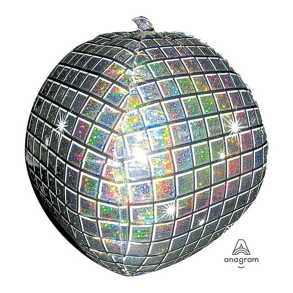 Fun Express Holographic Disco Ball Round 18" Mylar Balloon