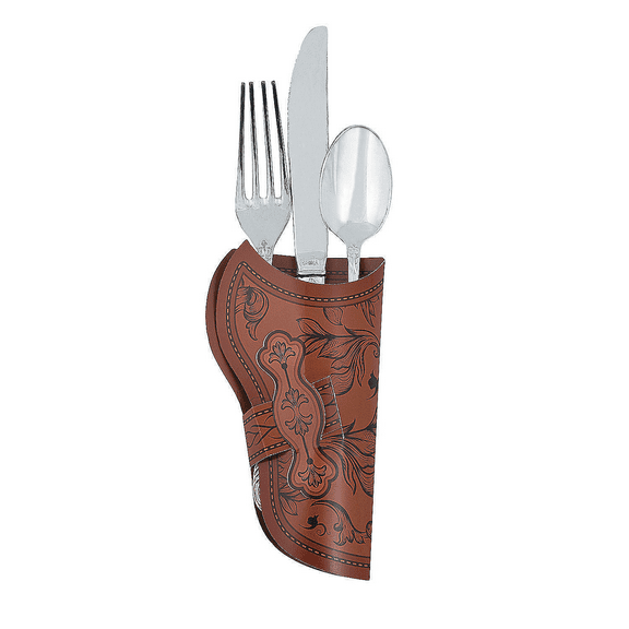 Fun Express Holster Silverware Holder, Multicolor, 12 Pieces