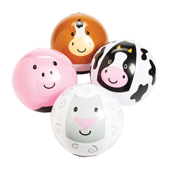 Fun Express Inflatable Farm Animal Characters - 4 Pieces
