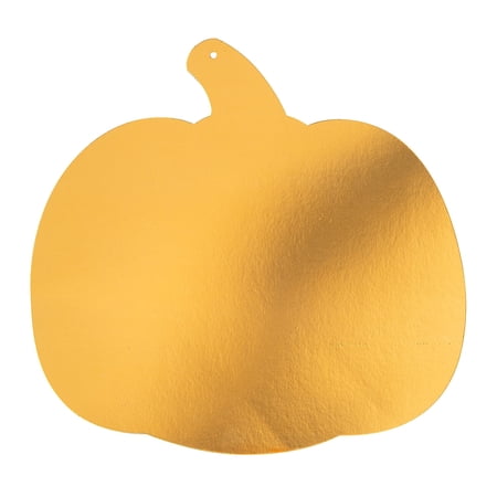 Fun Express Iridescent Foil Pumpkin Cutouts 12" - 12 Pc