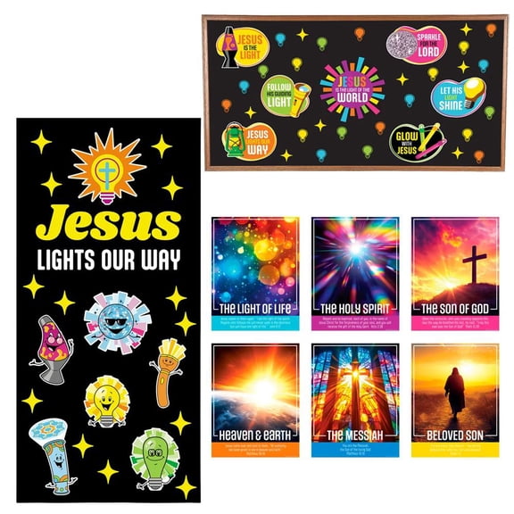 Fun Express Jesus is the Light VBS Classroom Decorating Bundle - 19 Pc.