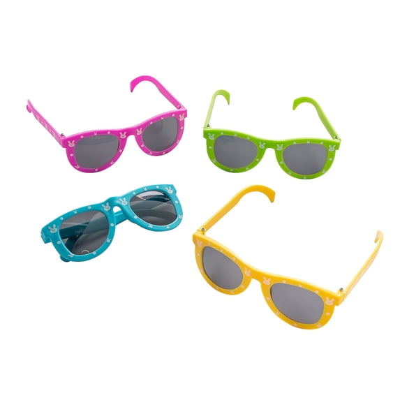 Fun Express Kids’ Easter Bunny Print Sunglasses - 12 Pc