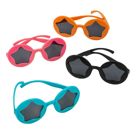 Fun Express Kids Star Cutout Sunglasses - 12 Pieces