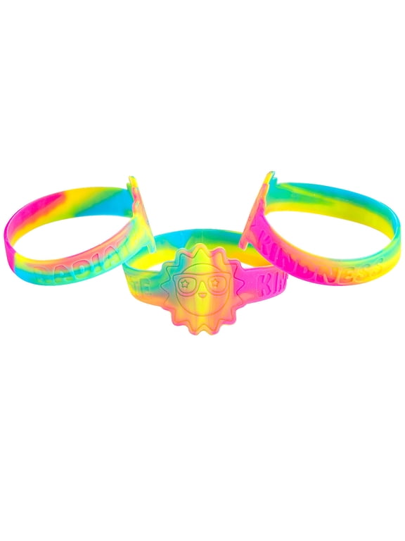 Kindness Rubber Bracelets - 24 Pieces