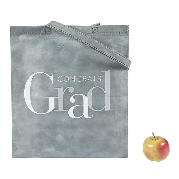 Fun Express Large Graduate Tote Bags - 12 Pieces