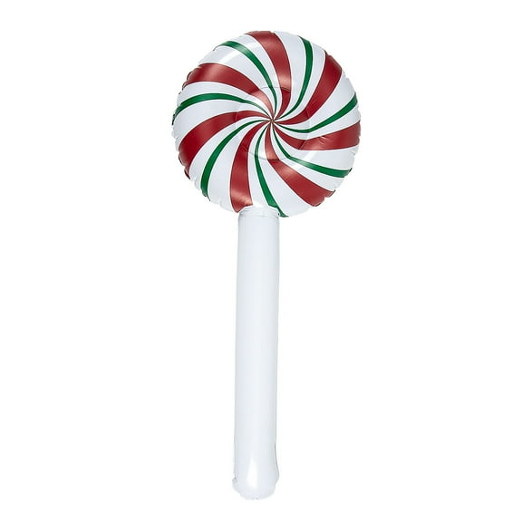 Fun Express Large Inflatable Christmas Lollipops - 6 Pieces