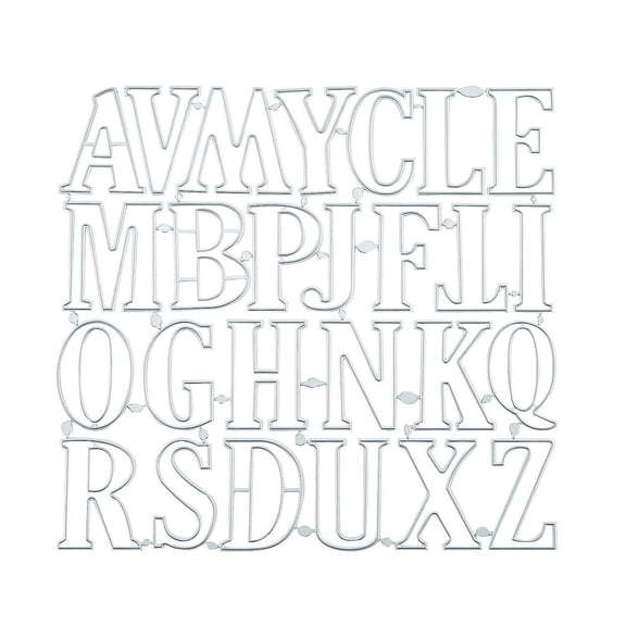 Fun Express Letter Cutting Dies, Craft Supplies, 26 Pieces