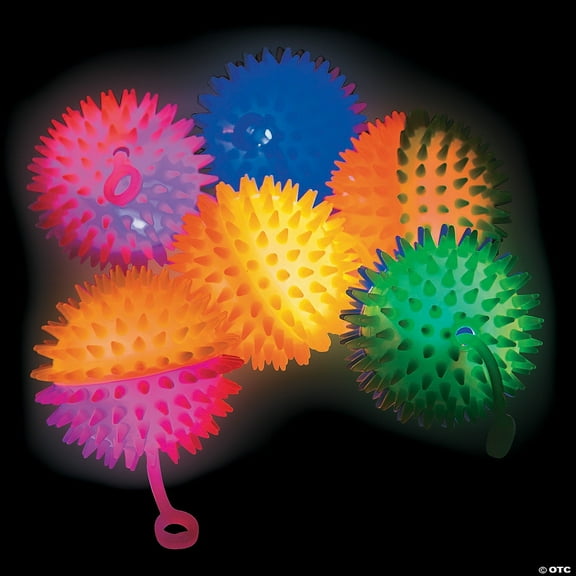 Fun Express Light-Up Two-Tone Stretchy YoYos - 6 Pieces