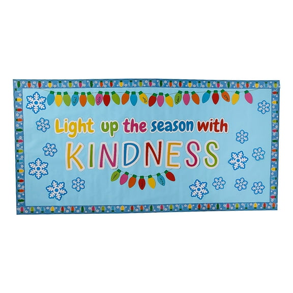 Fun Express Light Up the Season with Kindness Bulletin Board Set – 10 Sheets