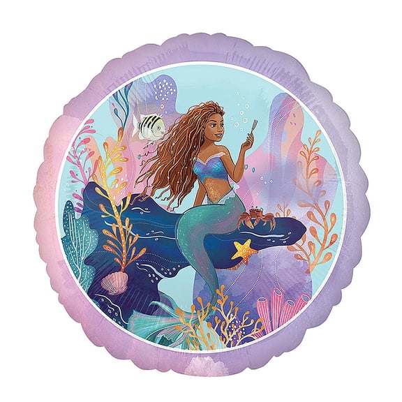 Fun Express Live Action The Little Mermaid Round 18" Mylar Balloon