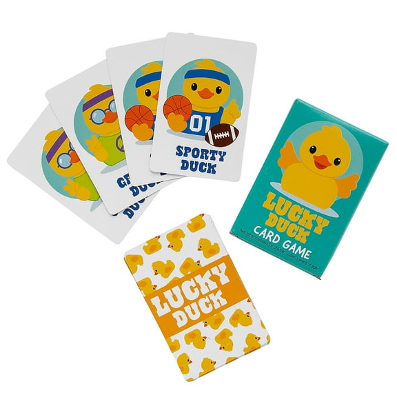 Fun Express Lucky Duck Card Games - 12 Sets
