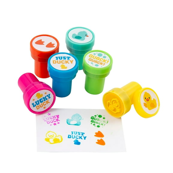 Fun Express Lucky Duck Stampers - 24 Pieces