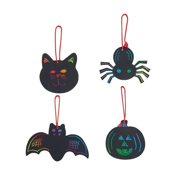 Fun Express Magic Scratch Giveaway Multi-color Halloween Party Favors, 100 Count