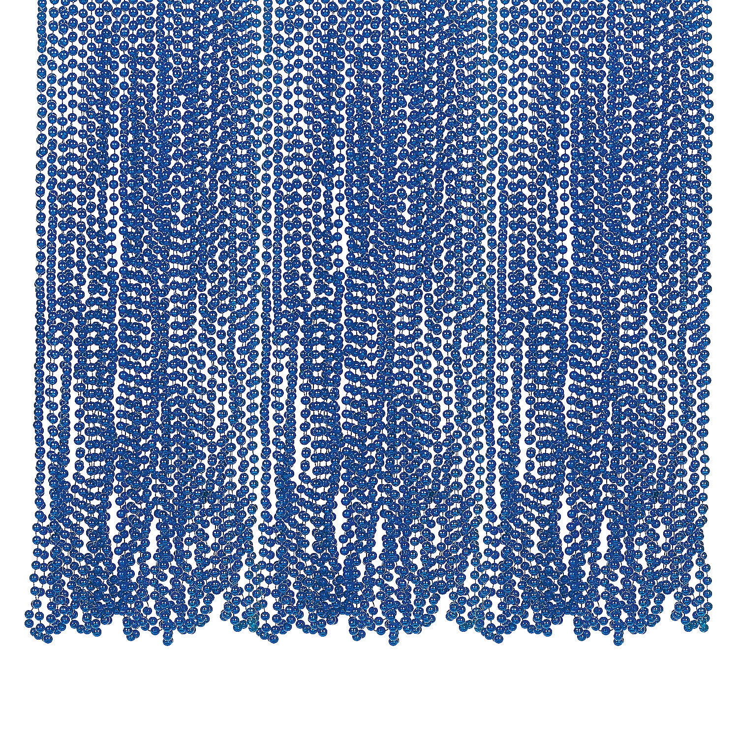 Fun Express Mega Bulk 720 Pieces Blue Metallic Bead Necklaces
