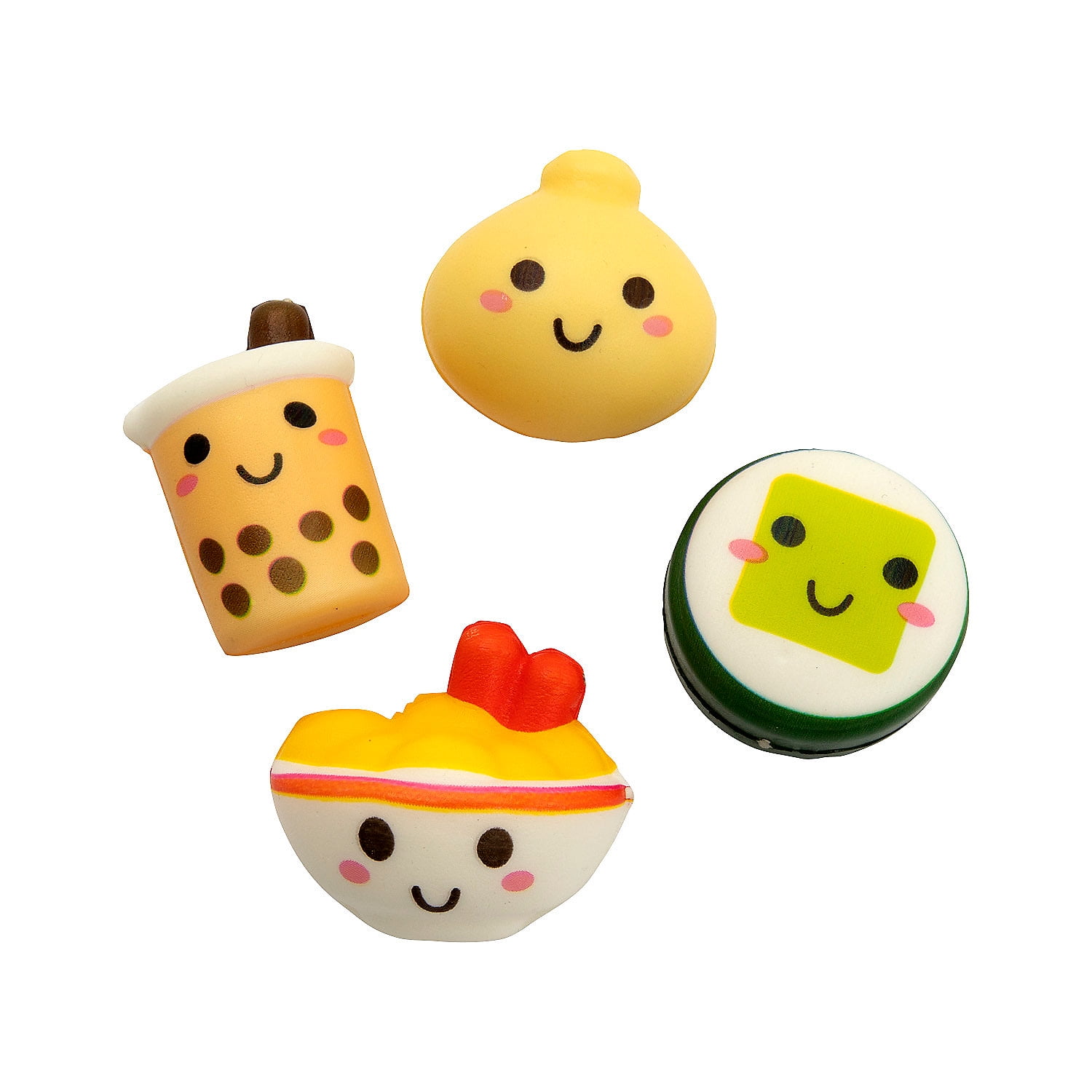 Fun Express Mini Asian Foods Slow-Rising Squishies - 12 Pieces