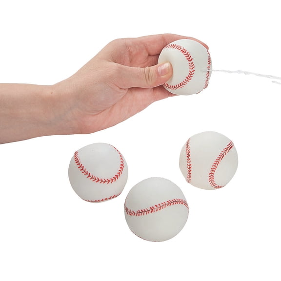 Fun Express Mini Baseball Squirt Toys - 12 Pieces