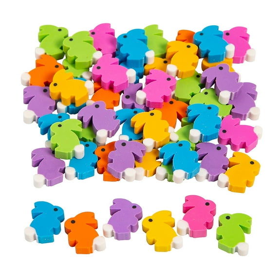 Adorable Mini Easter Bunny Erasers - 144 pieces for Fun Celebrations