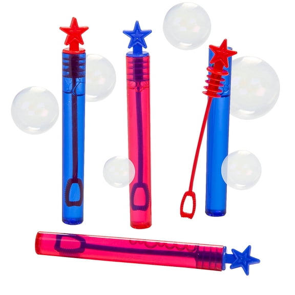 Fun Express Mini Patriotic Bubble Tubes - 24 Pieces