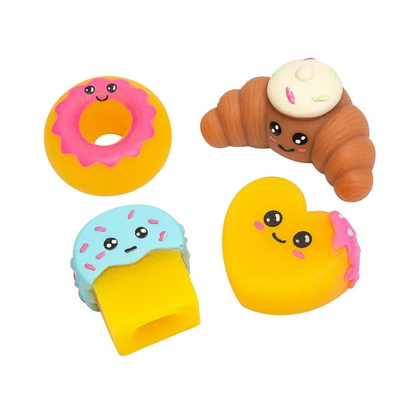 Fun Express Mini Sweet Treat Character Mochi Squishies - 12 Pieces