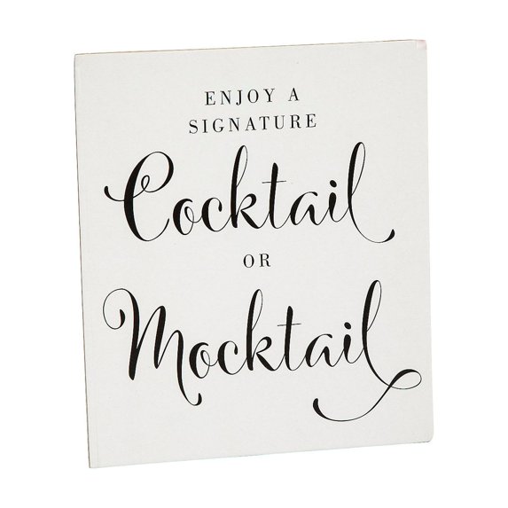 Fun Express Mocktail Table Sign with Easel