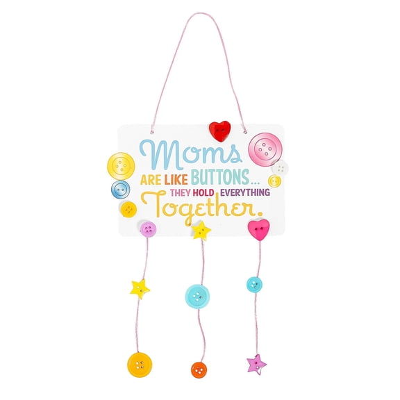 Fun Express Mothers Day Button Mobile Craft Kit - Makes 12