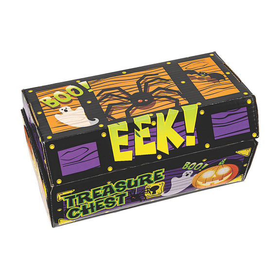 Fun Express Multi-color Halloween Chest Toy Party Favors, 100 Count