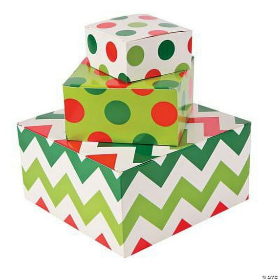 Fun Express Multi-color Paper Gift Boxes, 12 Count