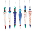 thumbnail image 1 of Fun Express Multicolor Glass Ornaments, Home Decor, 12 Pieces - 4", 1 of 2