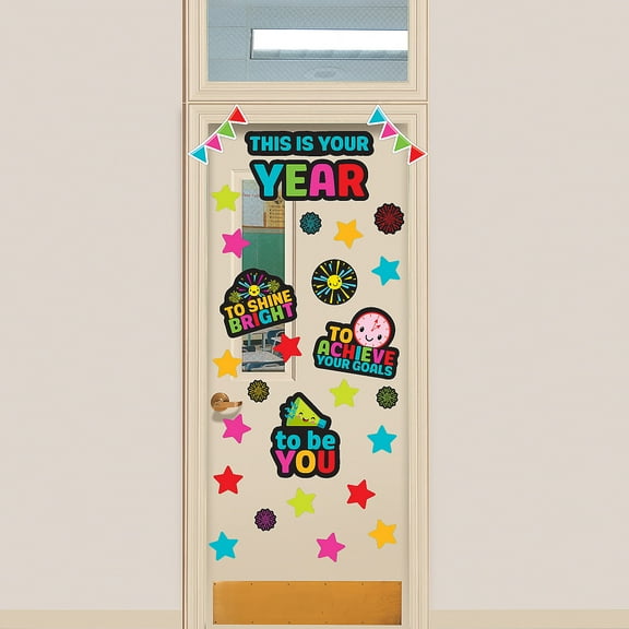 Fun Express New Year's Door Decorating Kit - 45 Pc.
