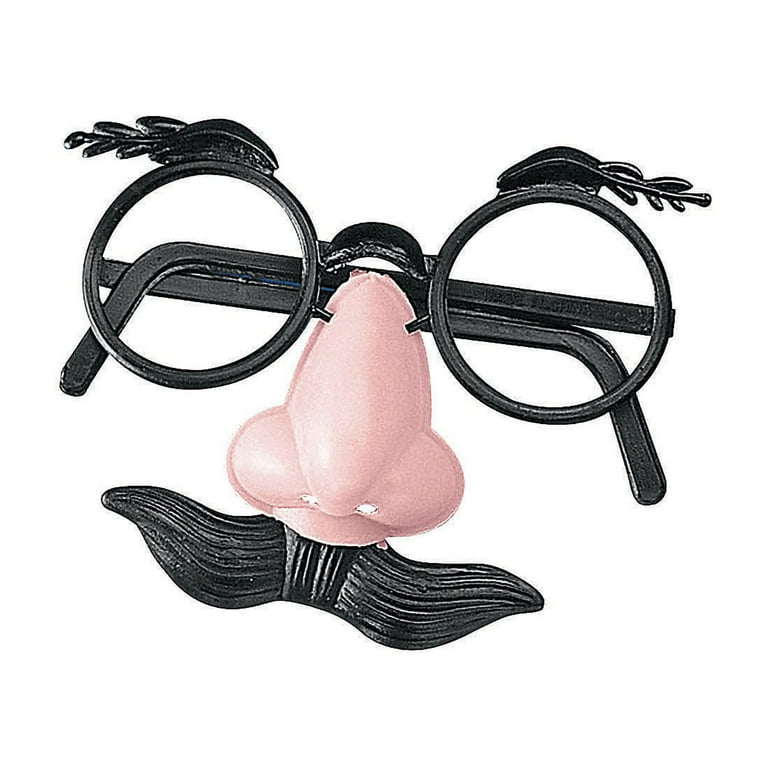 Fun Express Nose Eyebrows Mustache Black Party Costume Glasses for Child Pack of 48