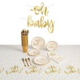thumbnail image 1 of Fun Express Oh Baby Baby Shower Disposable Tableware Kit for 24 Guests - 228 Pc, 1 of 4