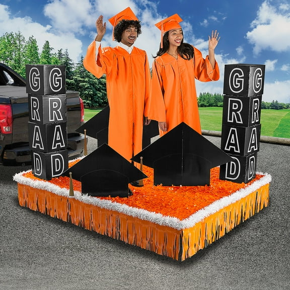 Fun Express Orange Graduation Parade Float Decorating Kit 19 Pieces