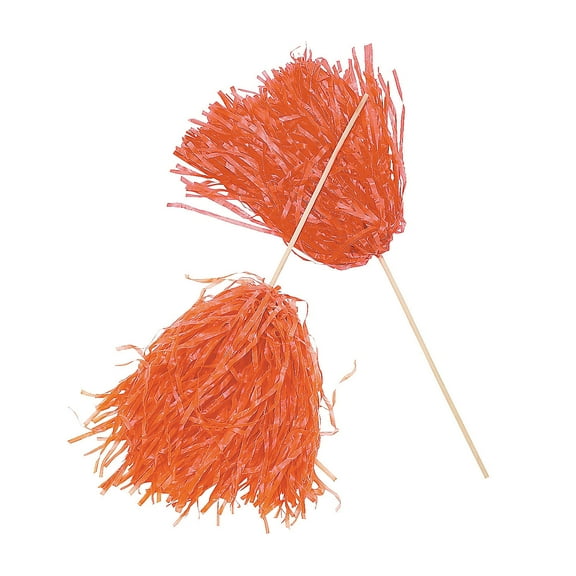 Fun Express - Orange Spirit Pom Pom (24pcs) - Toys - Active Play - Pom - Poms - 24 Pieces