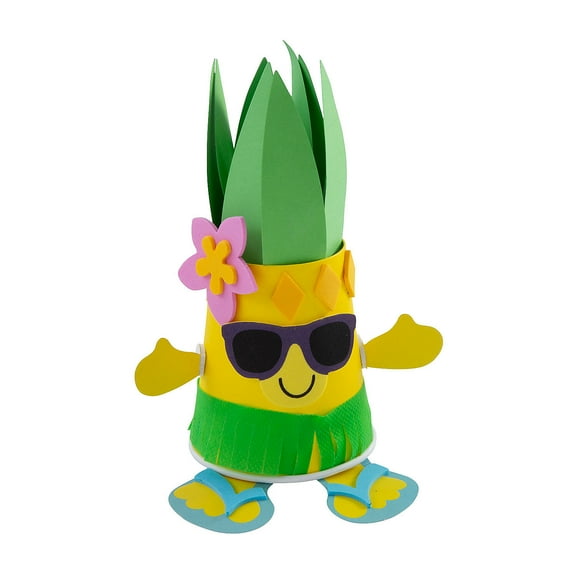 Fun Express Paper Cup Pineapple Craft Kit - Makes 12