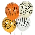 thumbnail image 1 of Fun Express Party Decor Balloons, Latex Multicolor Animal & Jungle, 11", 6.1 oz, 50 Count, 1 of 1