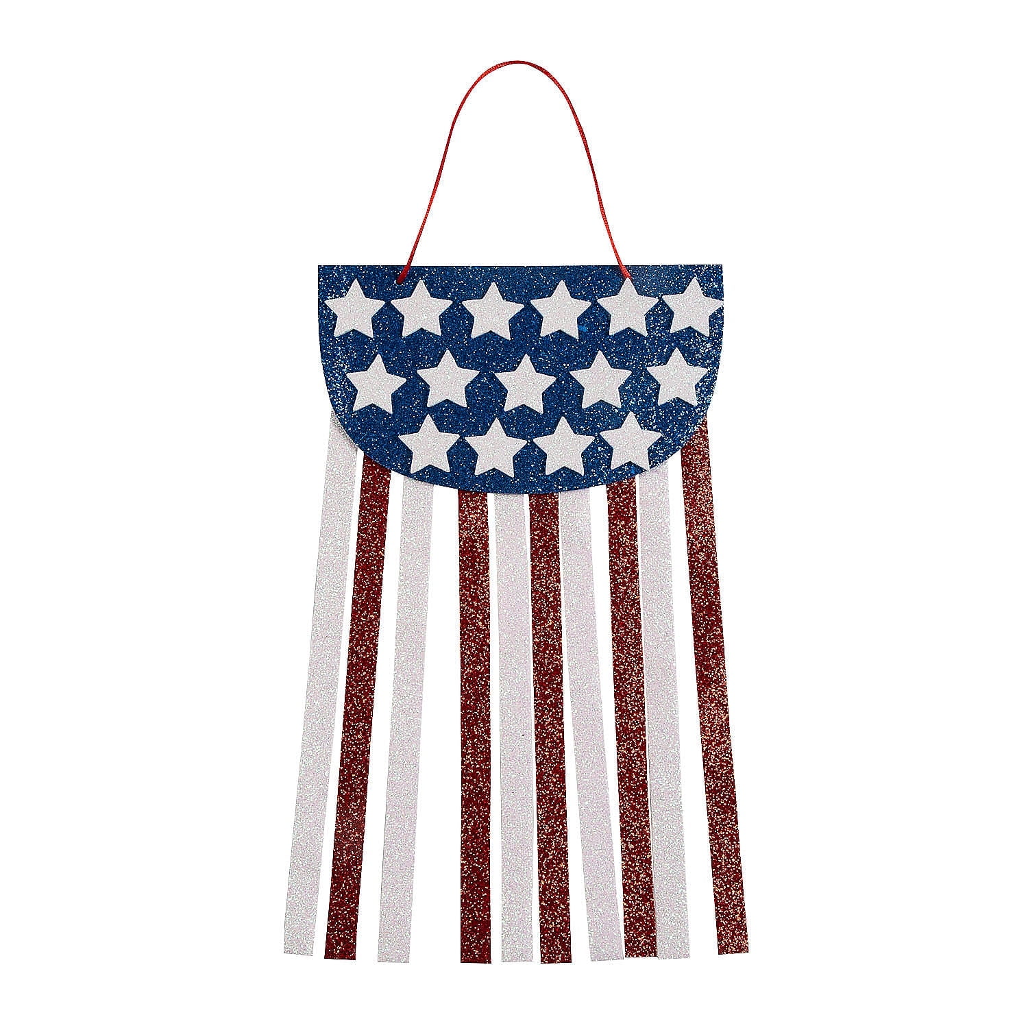 Fun Express Patriotic USA Flag Banner Craft Kit - Makes 12