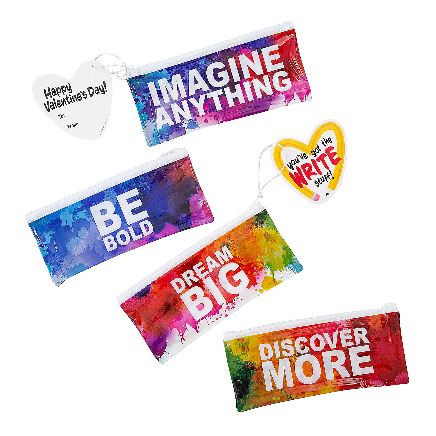 Fun Express Pencil Case Valentine Exchanges with Card for 12